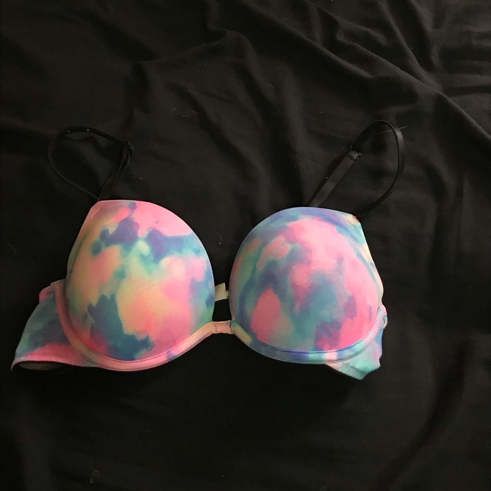 Tie dye PINK push up bra